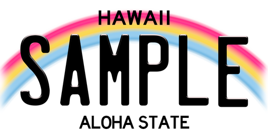 Metal “Hawaii” License Plate