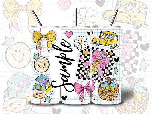 20oz Teachers Sticker Tumbler