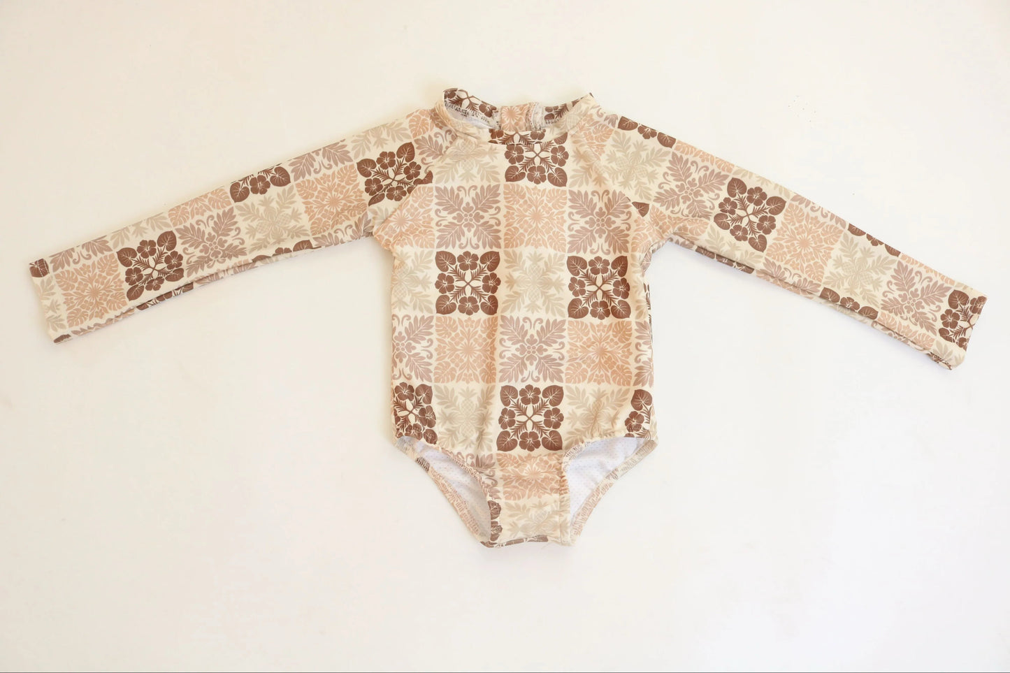 Neutral Tones Quilt Swimsuit