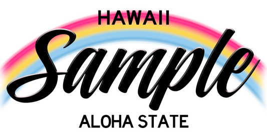 Metal “Hawaii” License Plate
