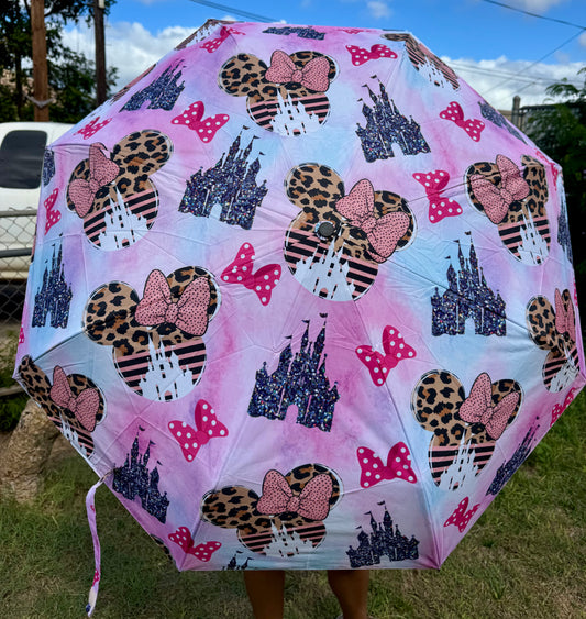 30” UV Glitter Castle Umbrella